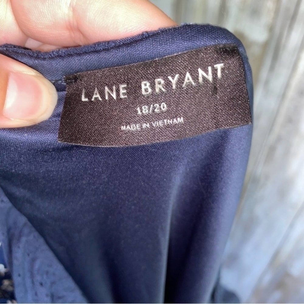 Lane Bryant Classic Ruffle Off-The-Shoulder Eyelet Knit Top - Picture 6 of 6